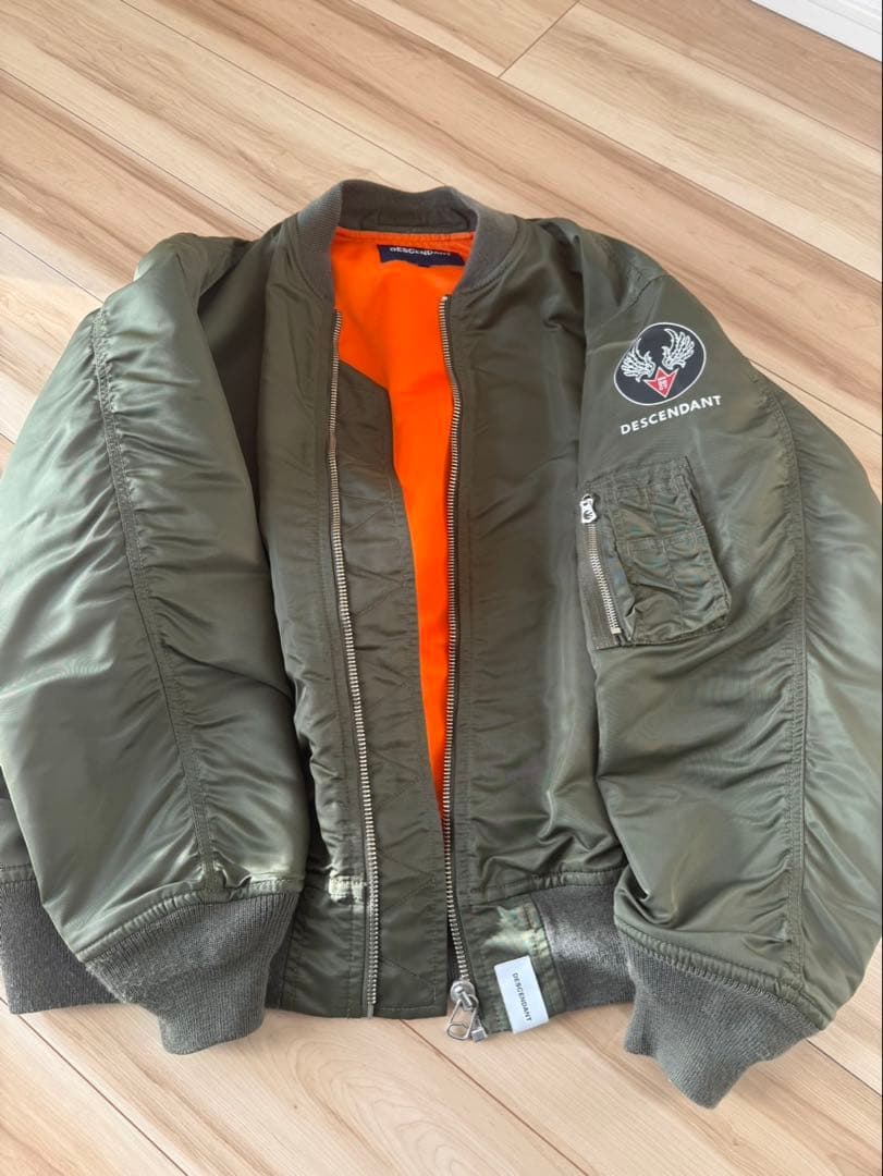 DESCENDANT フライトジャケット MA-1 オリーブ