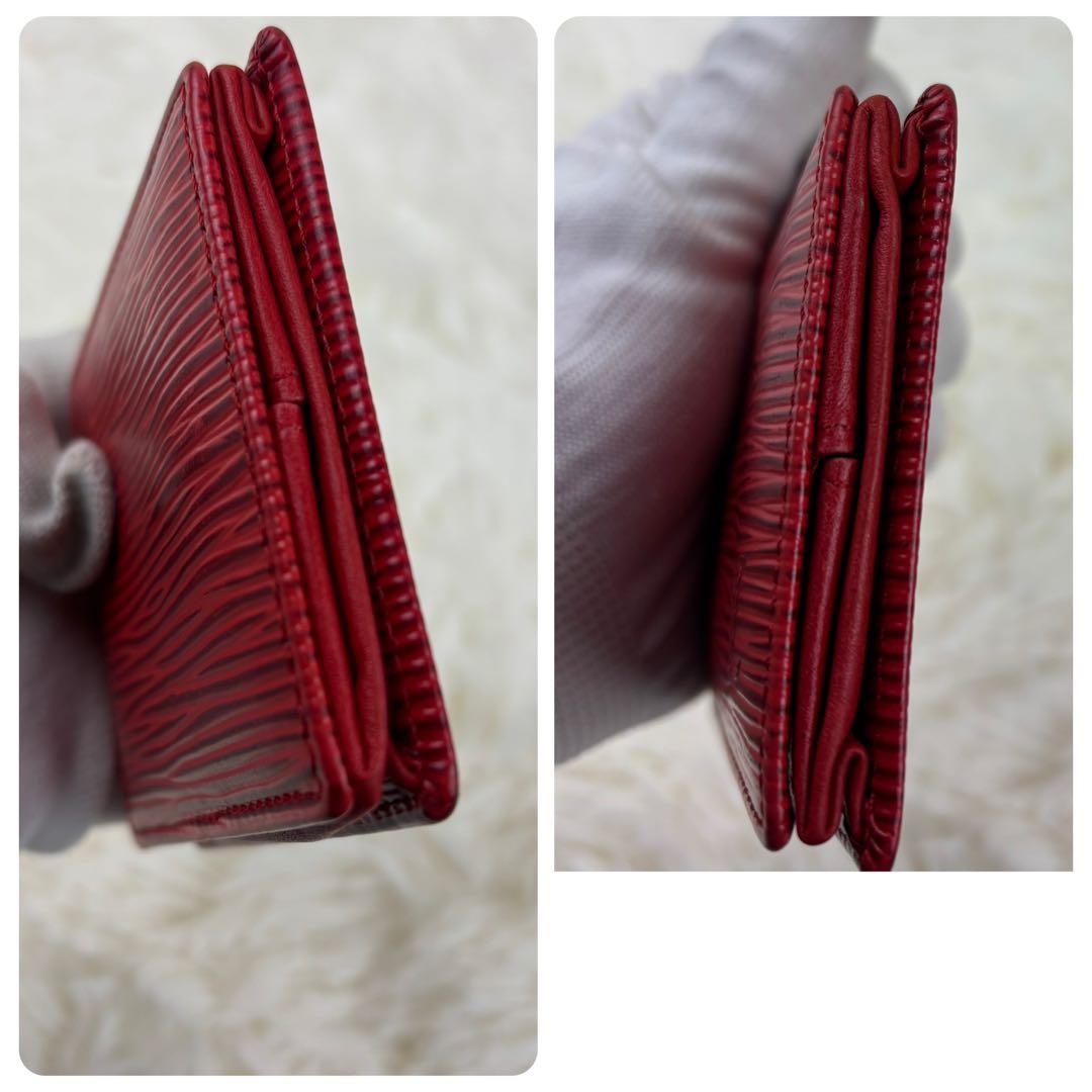 美品！ルイヴィトン エピ ポルトモネワット ケース 赤 レッド