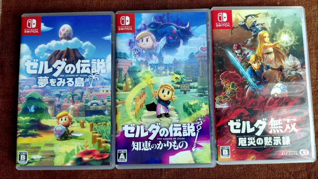 値下げゼルダの伝説3本セット 知恵のかりもの、夢をみる島、ゼルダ無双