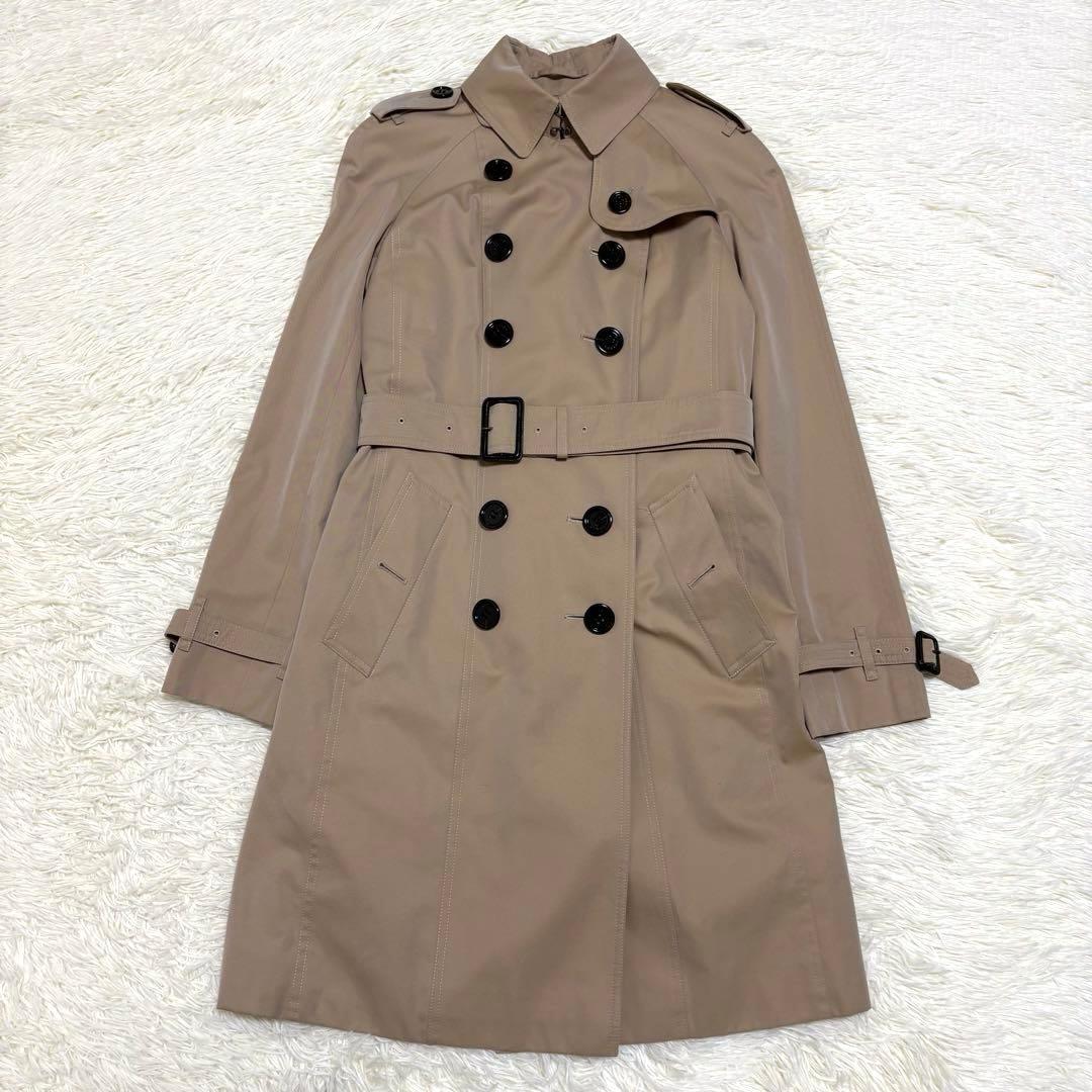 バーバリーロンドン ライナー付トレンチコートチェック ベージュ　メガチェック　M