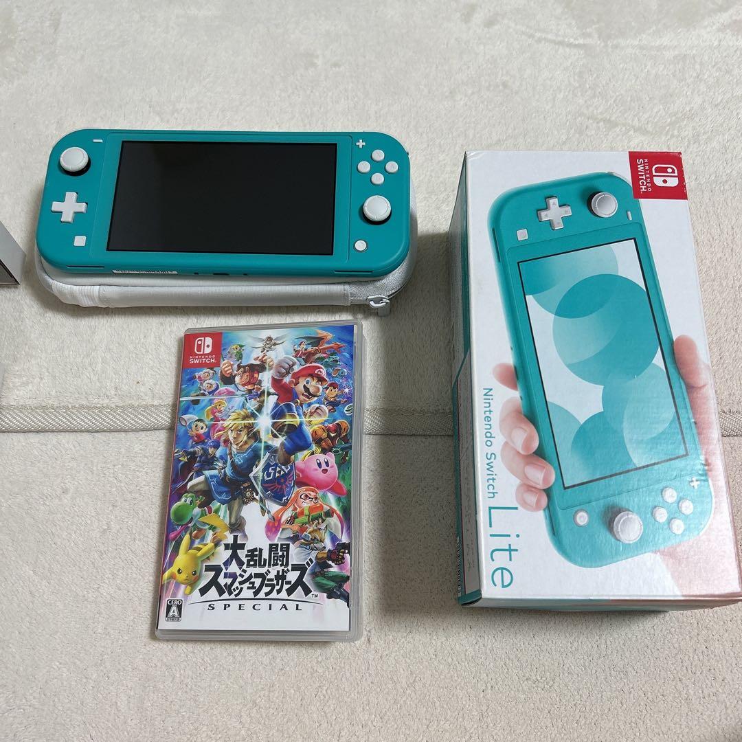 Nintendo Switch Lite ターコイズ 本体 ＆スマブラ