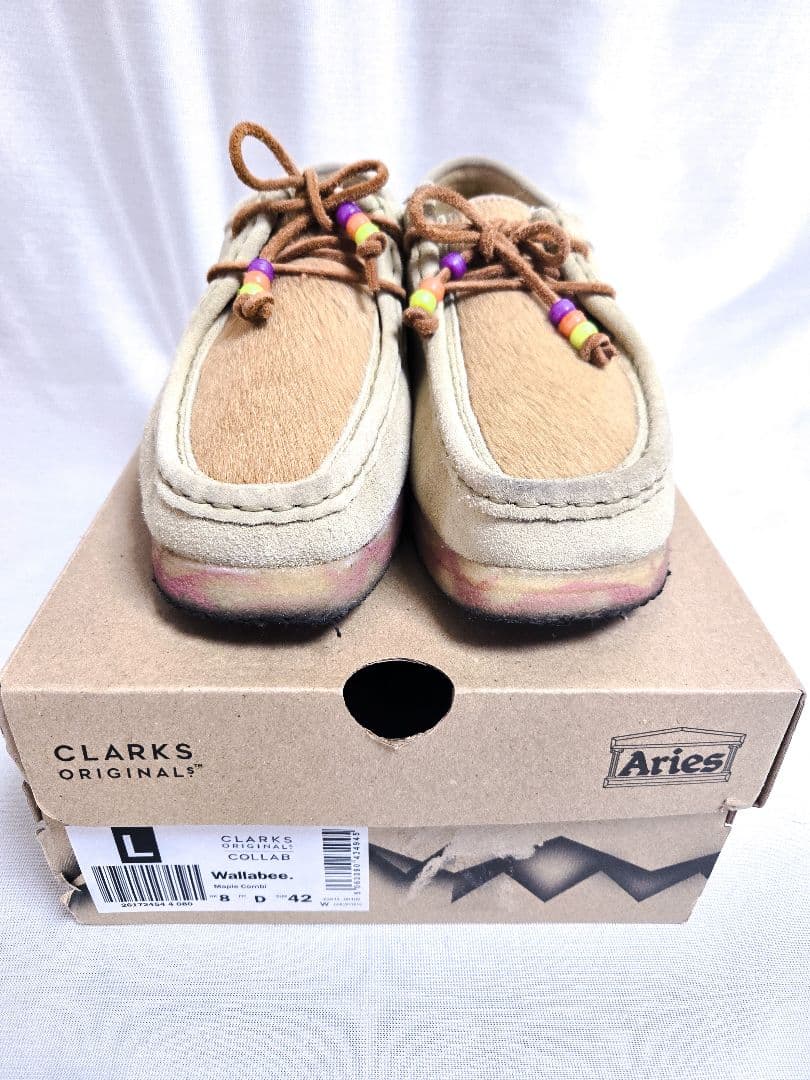 Aries アリーズ Clarks クラークス Wallabee ワラビー 靴