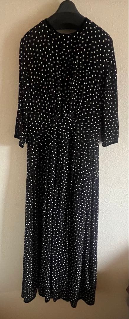 SINMEドット柄マキシワンピース