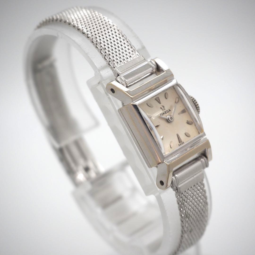 専用 529 稼働 OMEGA レディース　時計　スクエア　手巻き　ヴィンテージ