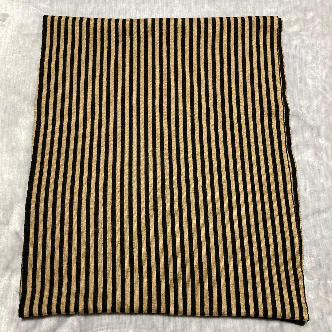 FENDIストライプ チェッカー柄 マフラー