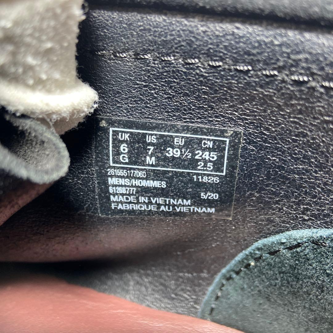 チャーム＆変え紐付✨クラークスCLARKS ORIGINALS ワラビー 黒色