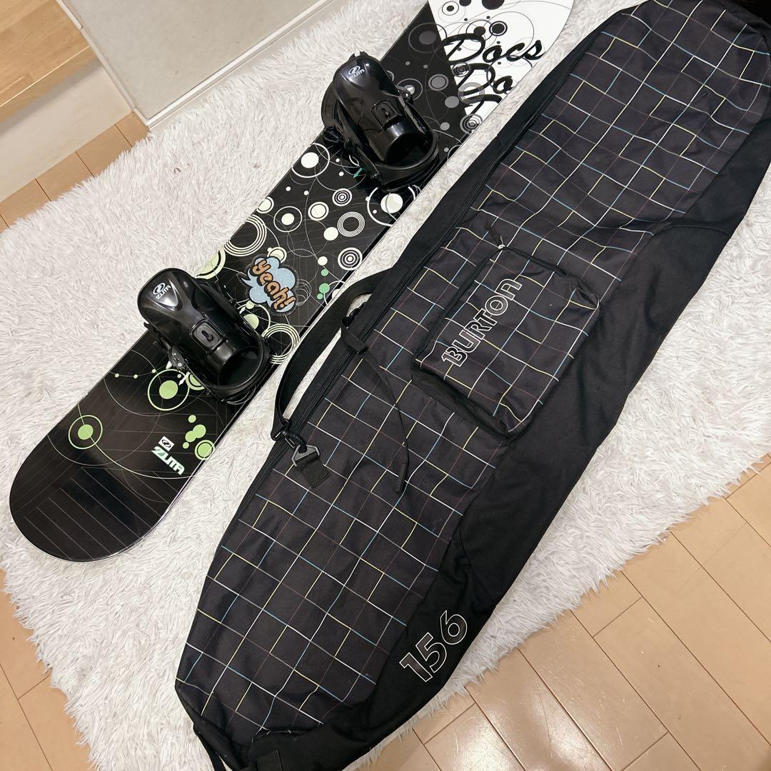 ZUMA スノーボード 152cm バインセット BURTON バッグ付