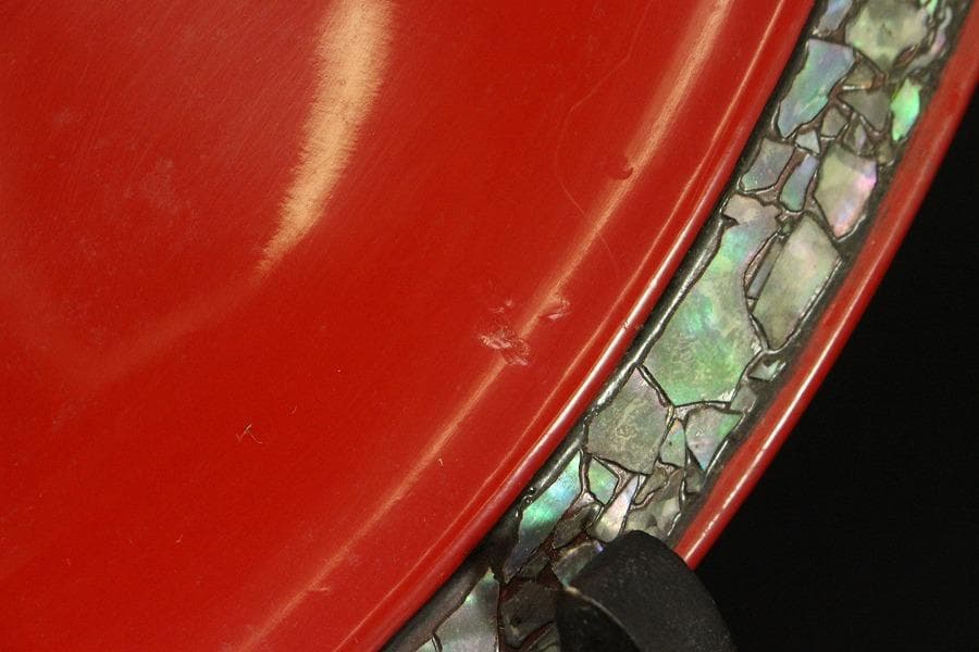 螺鈿細工 皿 飾り皿 盆 大判(メ1548)