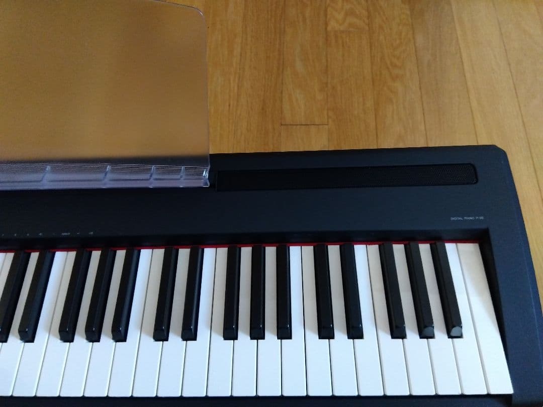 YAMAHA 電子ピアノ P-95B 譜面台、簡易ペダル、アダプター