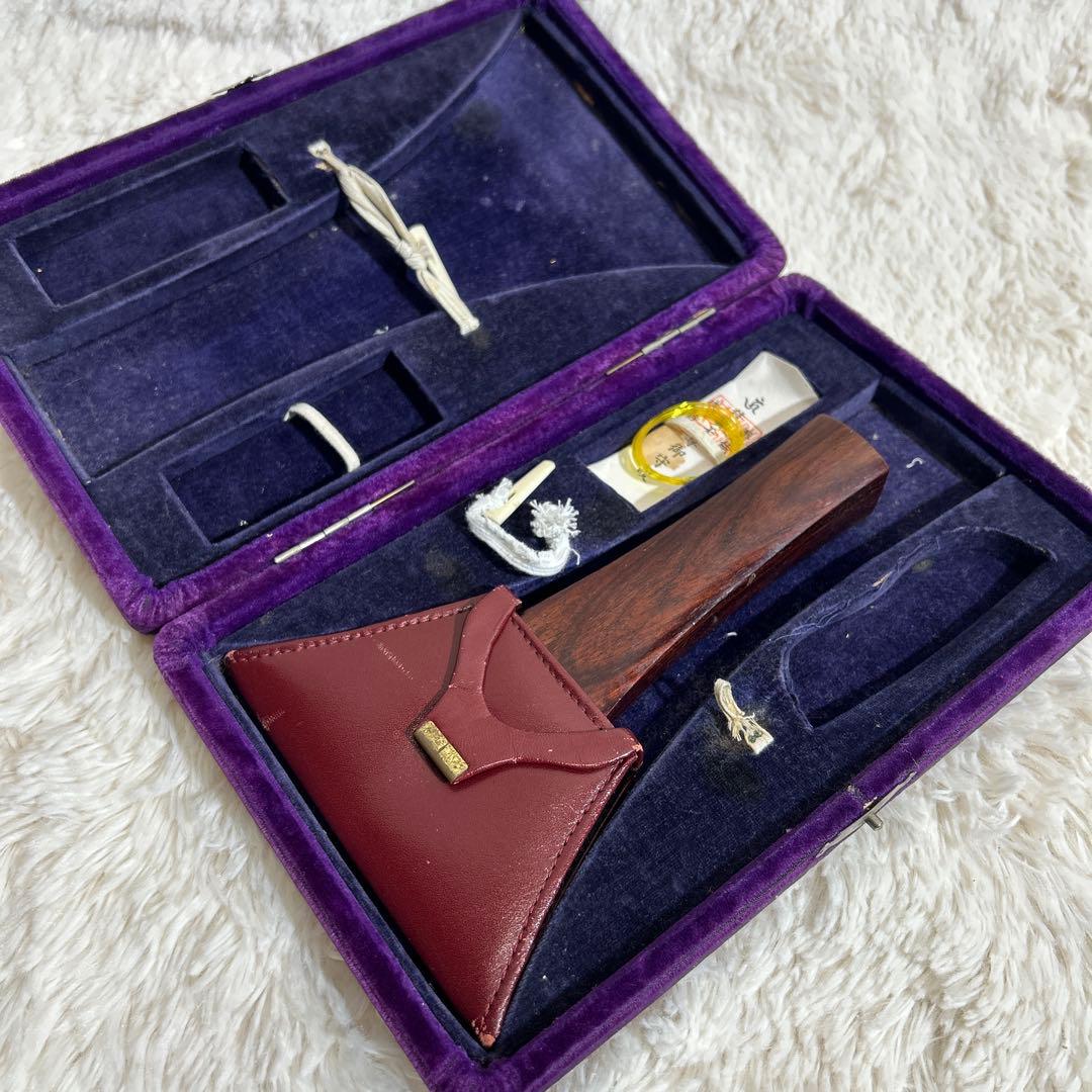 三味線 鼈甲撥 べっ甲 三味線バチ 撥 ケース付き