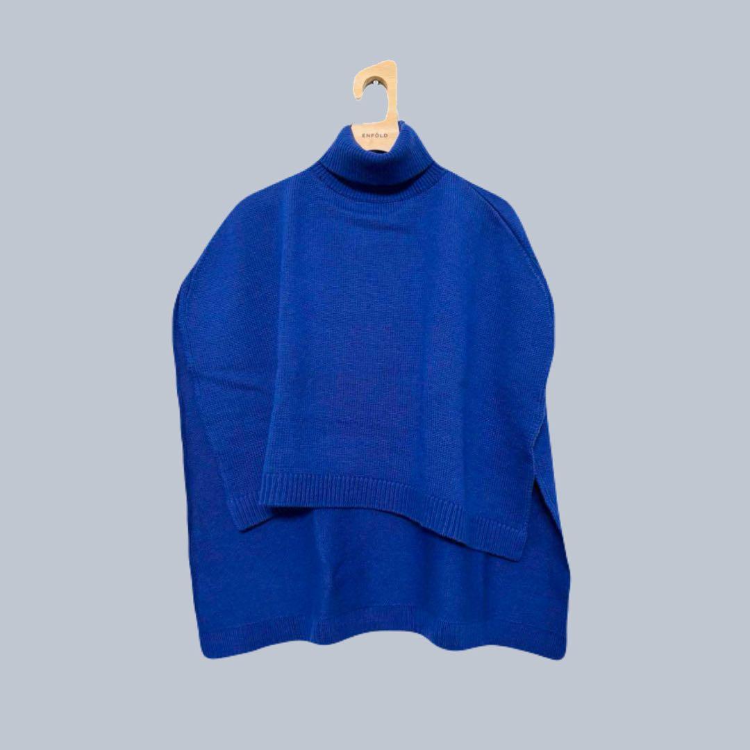 journal standard luxe ライトジャージータートルポンチョ　青