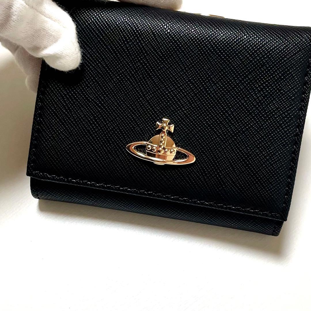 Vivienne Westwood 三つ折り財布　ブラック