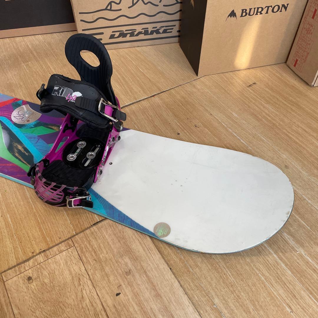 BURTON×RIDE　バートン　ライド　バインディング付　スノーボードセット