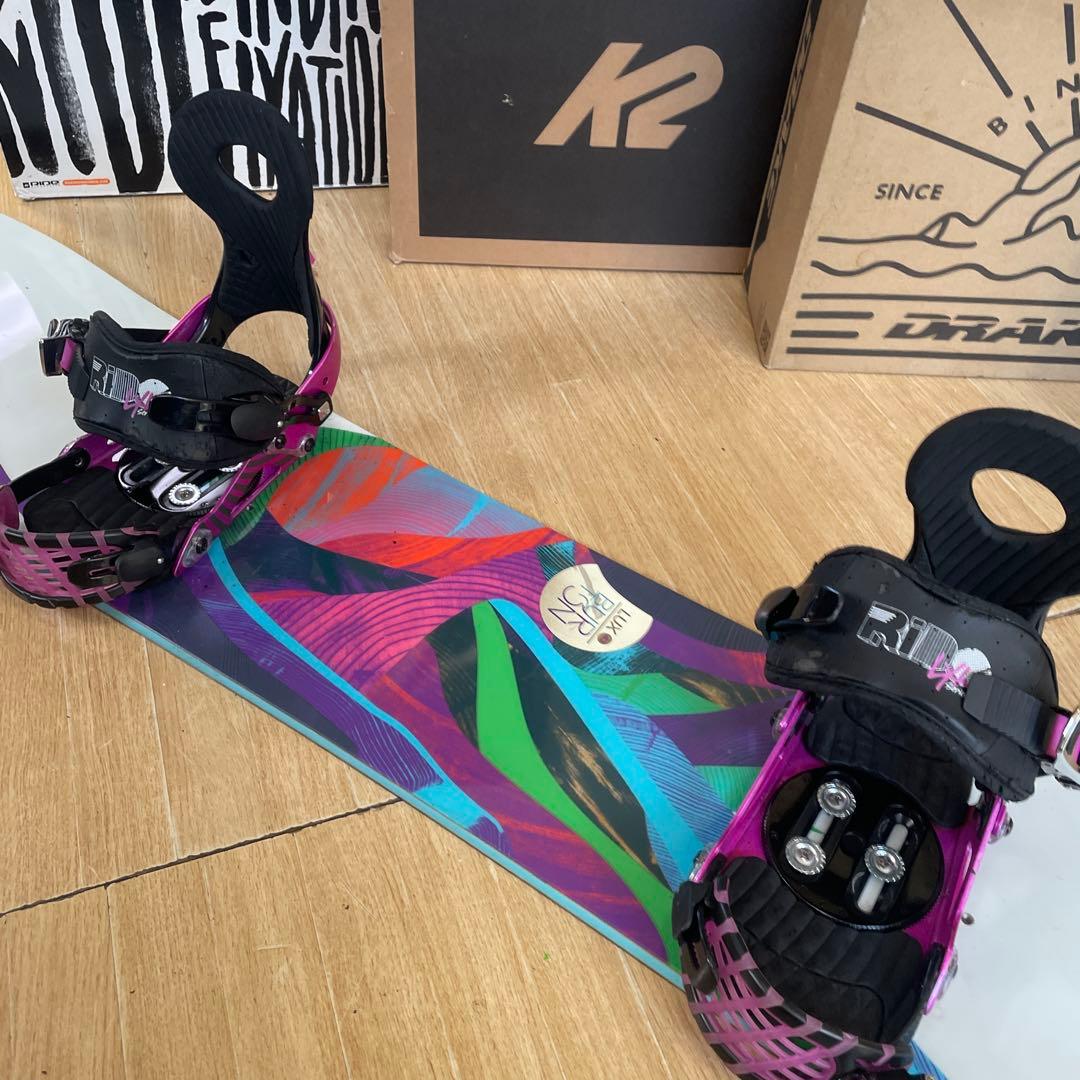 BURTON×RIDE　バートン　ライド　バインディング付　スノーボードセット