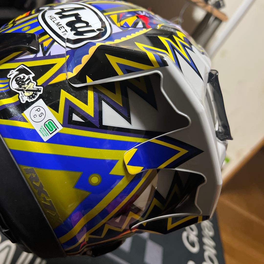 美品Arai RX-7X NAKASUGA 4 同色スポイラー付き