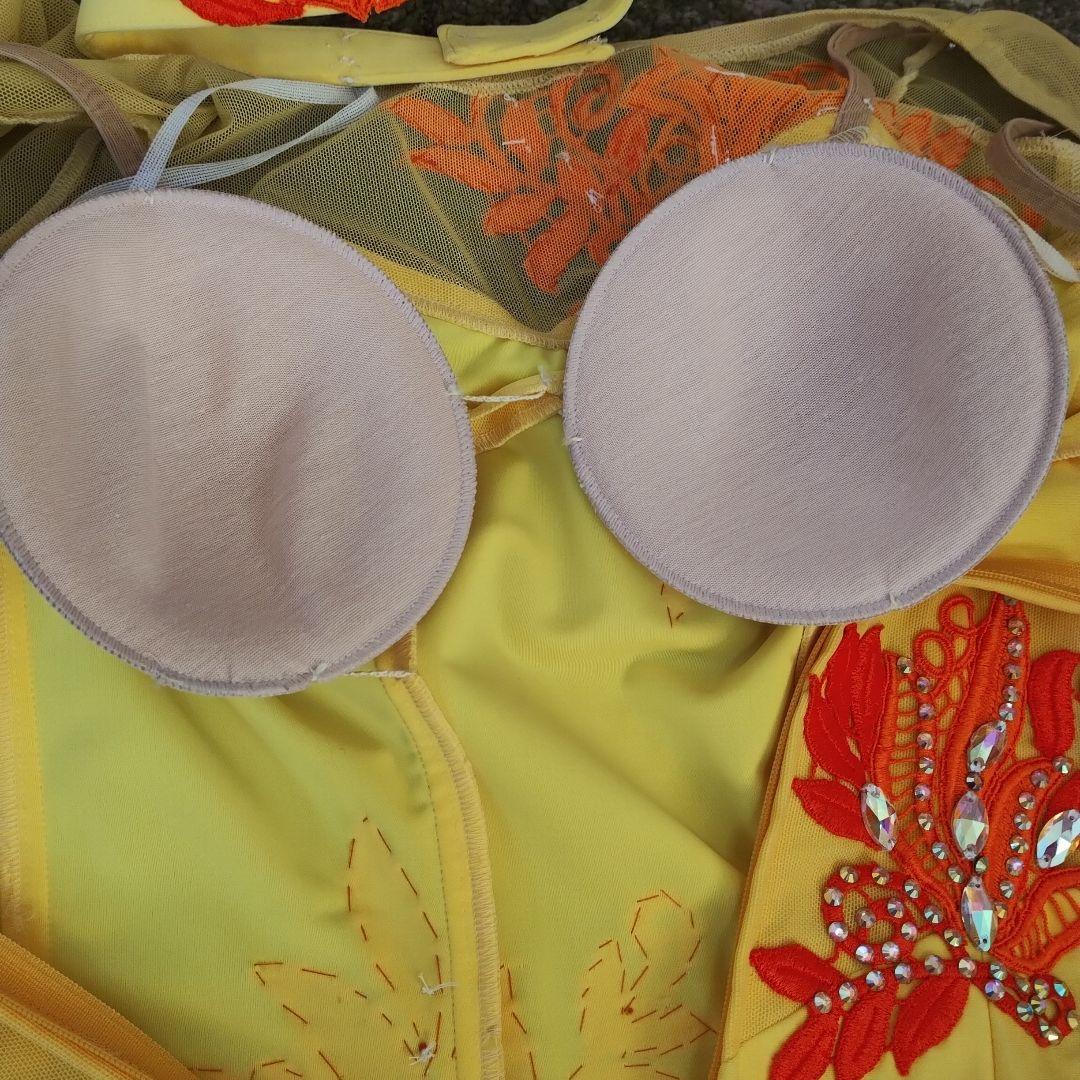 社交ダンス　ドレス　未使用 白樺ドレス　Ｓサイズ　スタンダード　フロート4本付き