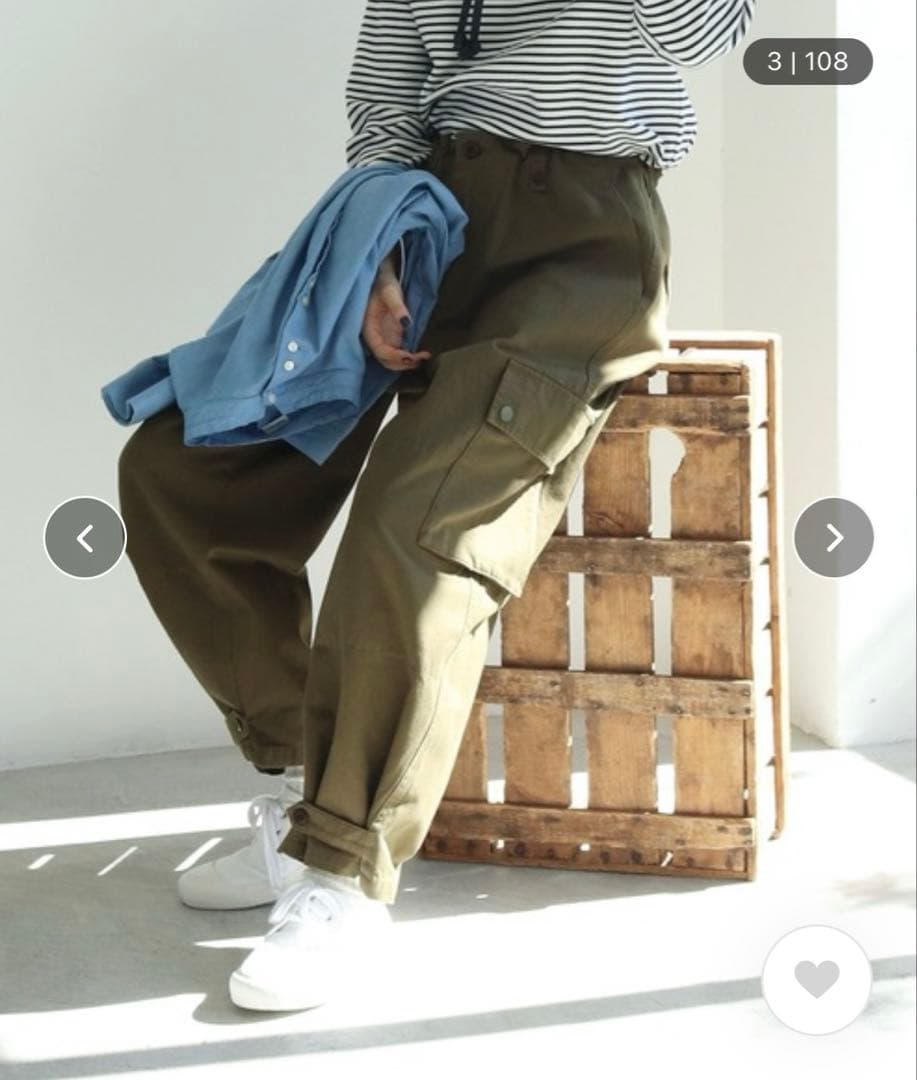 PARICI パーリッシィ ウエポンカーゴパンツ カーキ