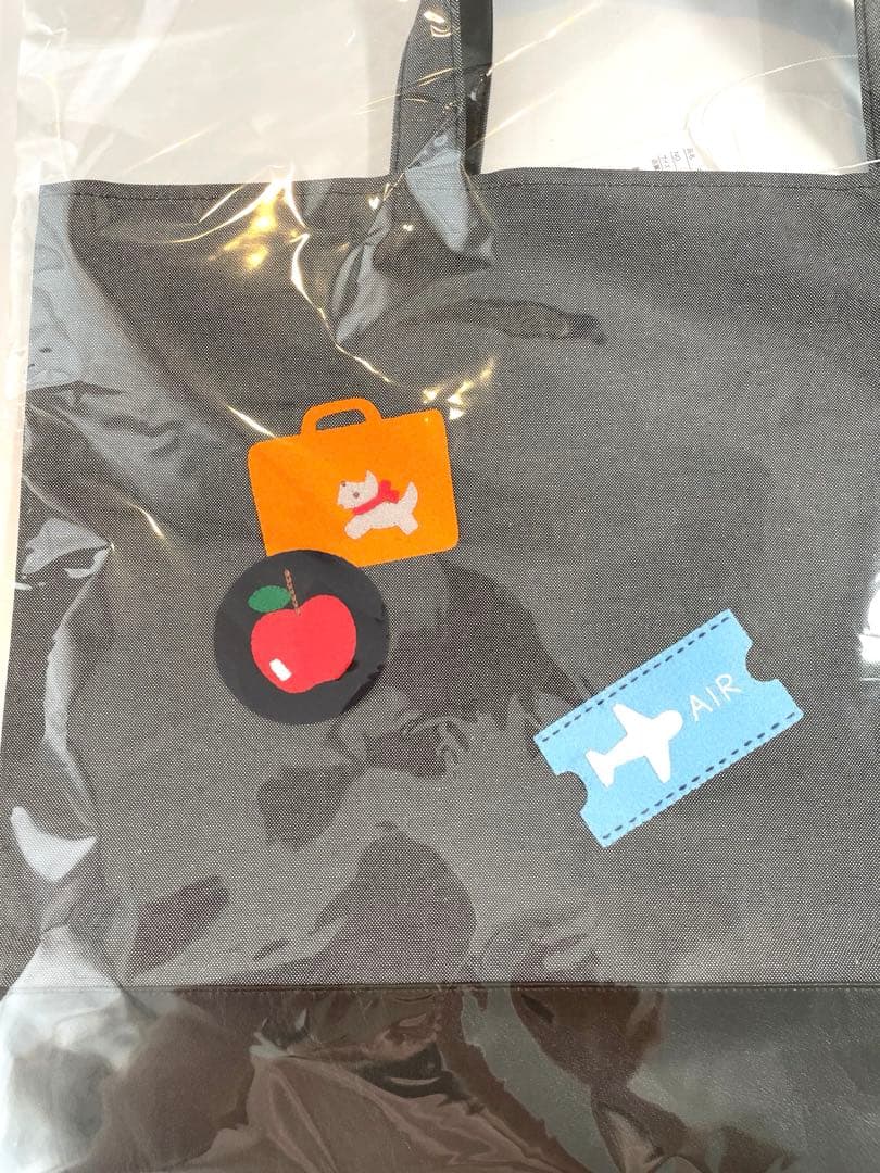 ファミリア　familiar デニムバッグ　ブラック　新品　レッスンバッグ