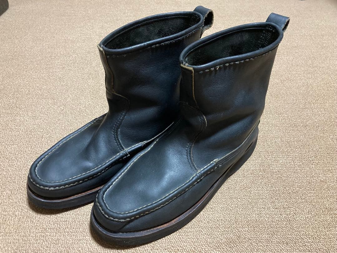 ラッセルモカシン ノックアバウト ブーツ 10.5E ブラック クロムエクセル