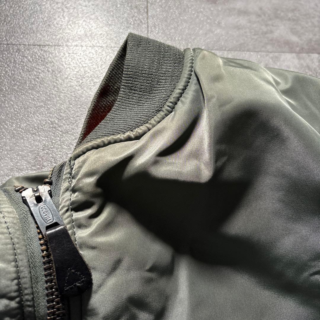ジャケット・アウター vtg alpha ma-1 flight jacket scovill usa