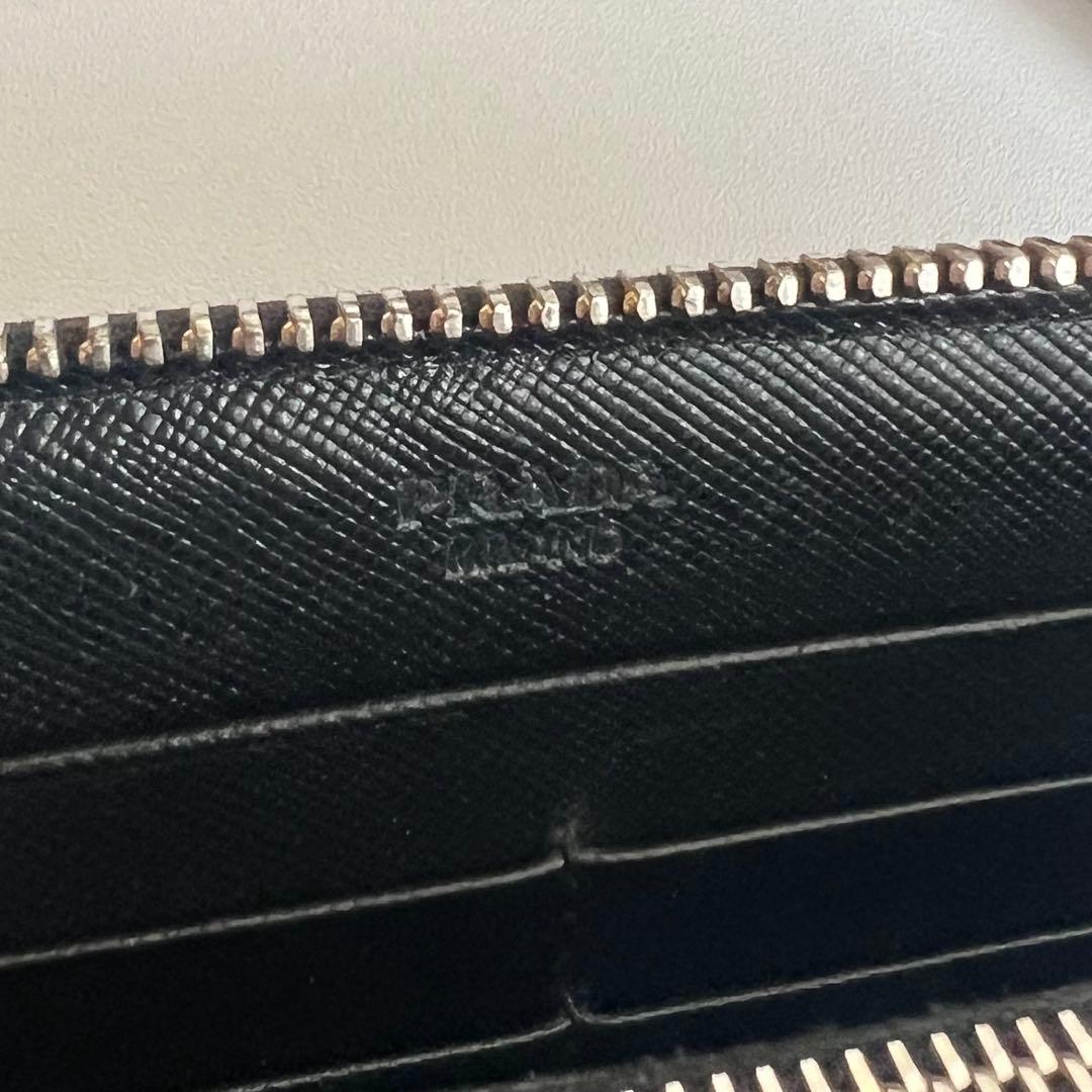 99 極上美品 PRADA プラダ 長財布 ラウンドファスナー