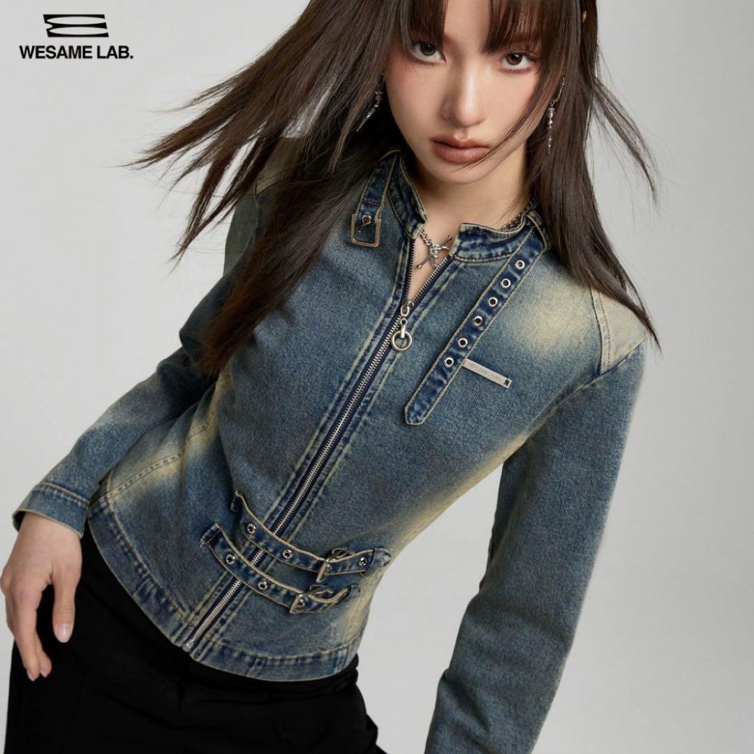 新品　ヴィンテージデニム　ショートパンツ　Y2K グランジ　平成ギャル