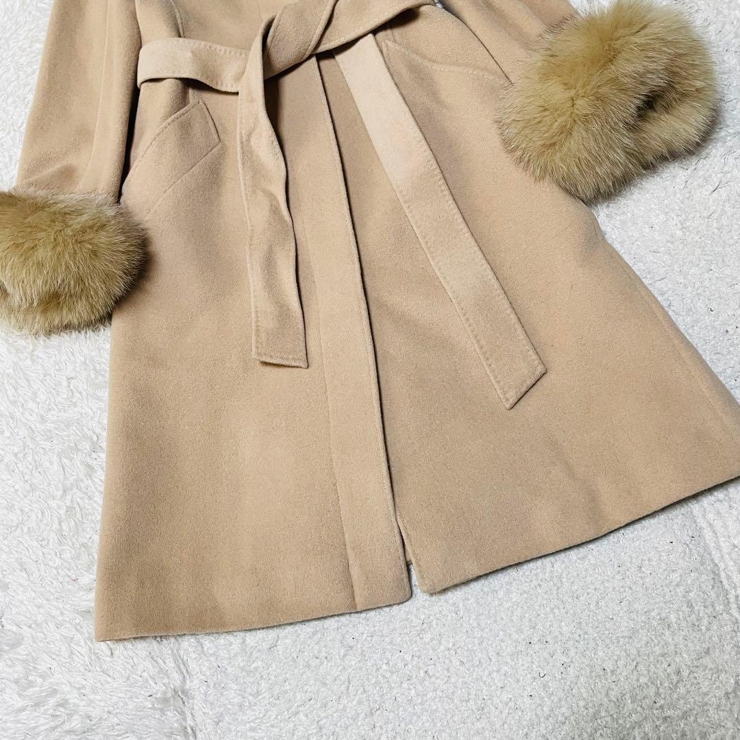 美品✨ノーベスパジオ フォックスファーコート 4WAY アンゴラ 38 S〜M