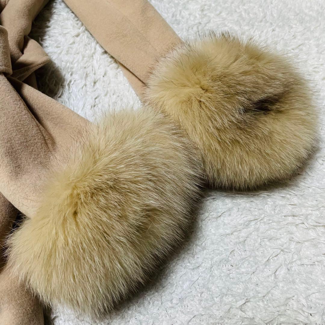 美品✨ノーベスパジオ フォックスファーコート 4WAY アンゴラ 38 S〜M