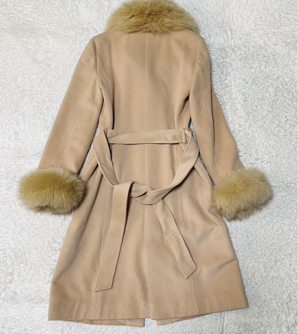 美品✨ノーベスパジオ フォックスファーコート 4WAY アンゴラ 38 S〜M