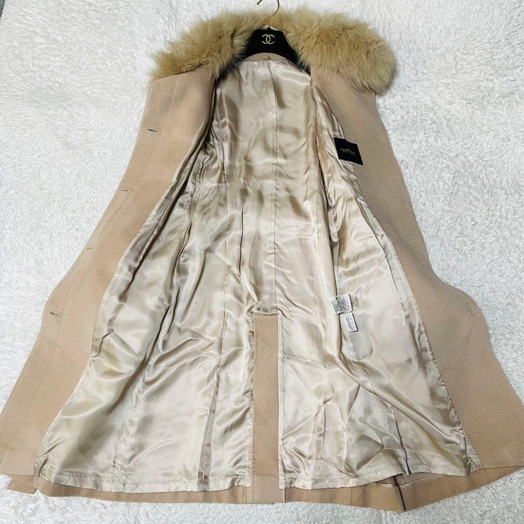 美品✨ノーベスパジオ フォックスファーコート 4WAY アンゴラ 38 S〜M