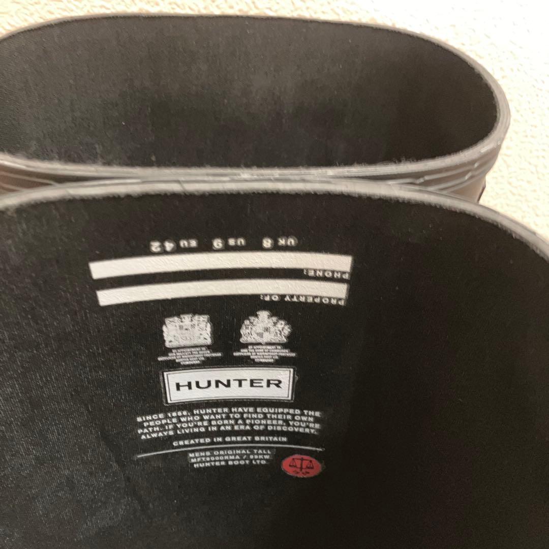 美品　HUNTER メンズオリジナルタルブーツ UK8