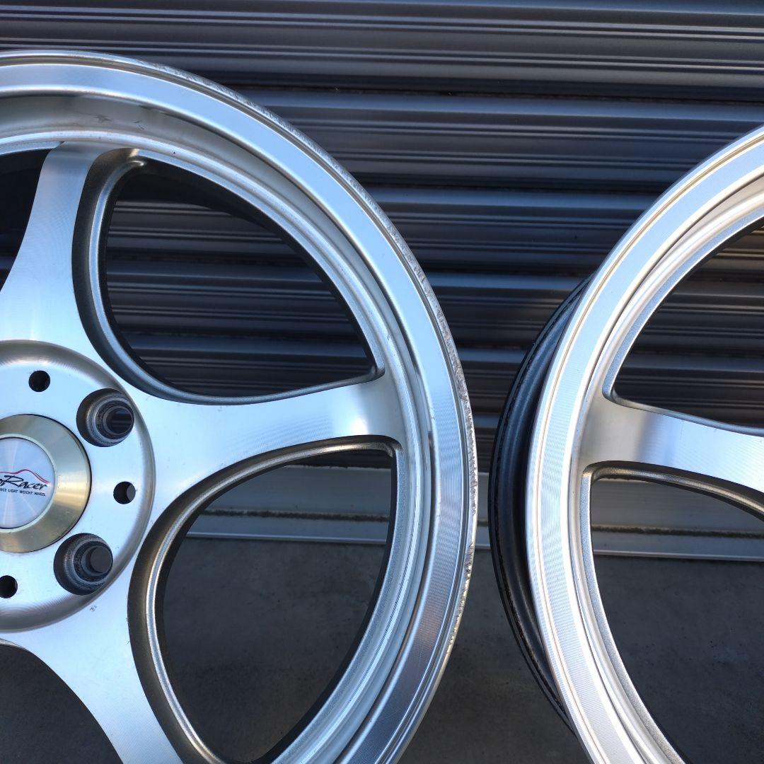 ゆずけん16インチ シルバー 5スポークホイール 4本セット