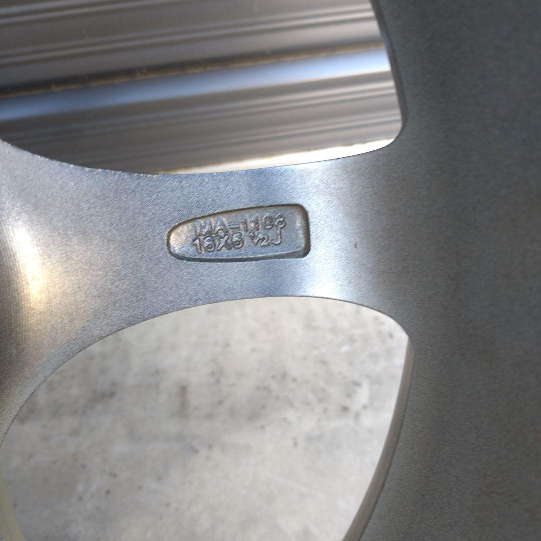 ゆずけん16インチ シルバー 5スポークホイール 4本セット