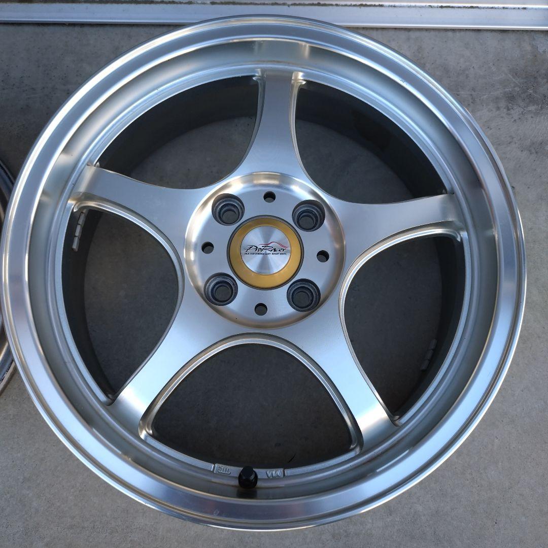 ゆずけん16インチ シルバー 5スポークホイール 4本セット