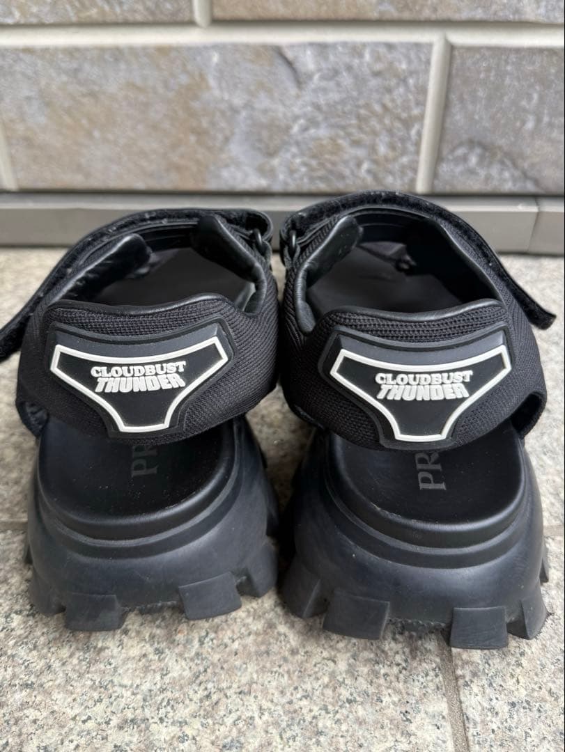 PRADA Cloudbust Thunder ブラックサンダル