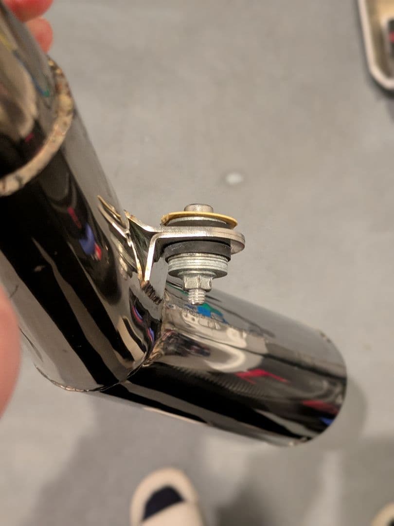 SR400 マフラー　ベルリッキ　カフェ　フリークスピット　セパハン