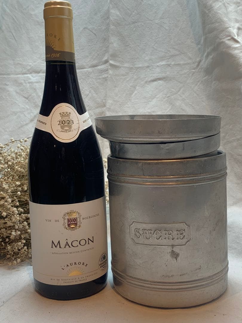 美品 フランス ビンテージ アンティーク アルミキャニスター 6点セットa.