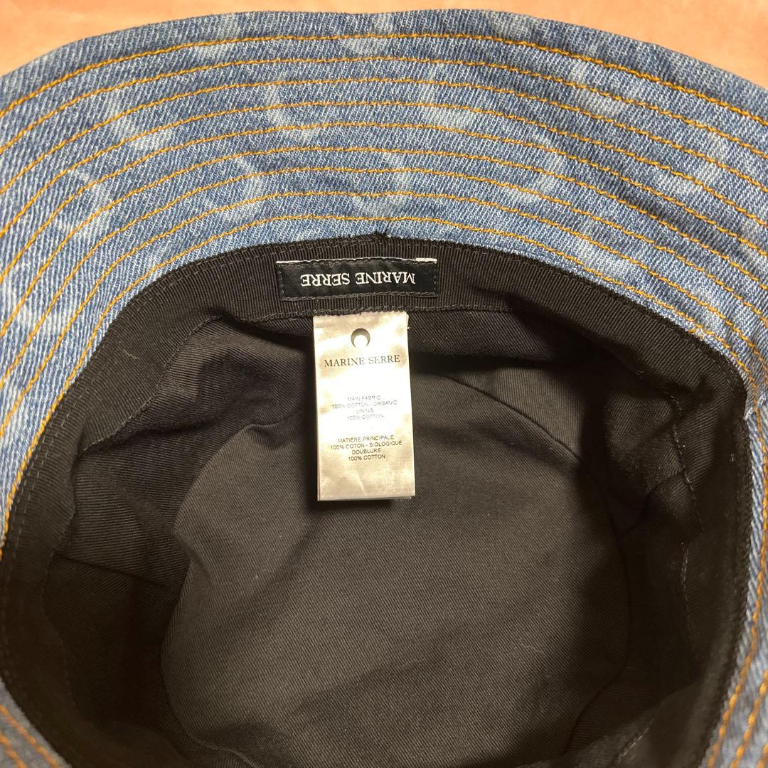 MARINE SERRE バケットハット デニム　マリーンセル　マリーンセル