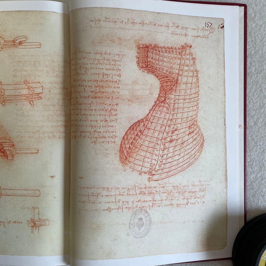 【限定版総革装】レオナルド・ダ・ヴィンチ　マドリッド手稿全５巻＆図書館長鑑定書付