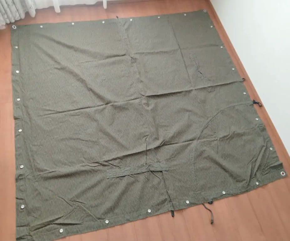 東ドイツ軍幕3枚セット　ポンチョテント　パップテント　軍幕タープ