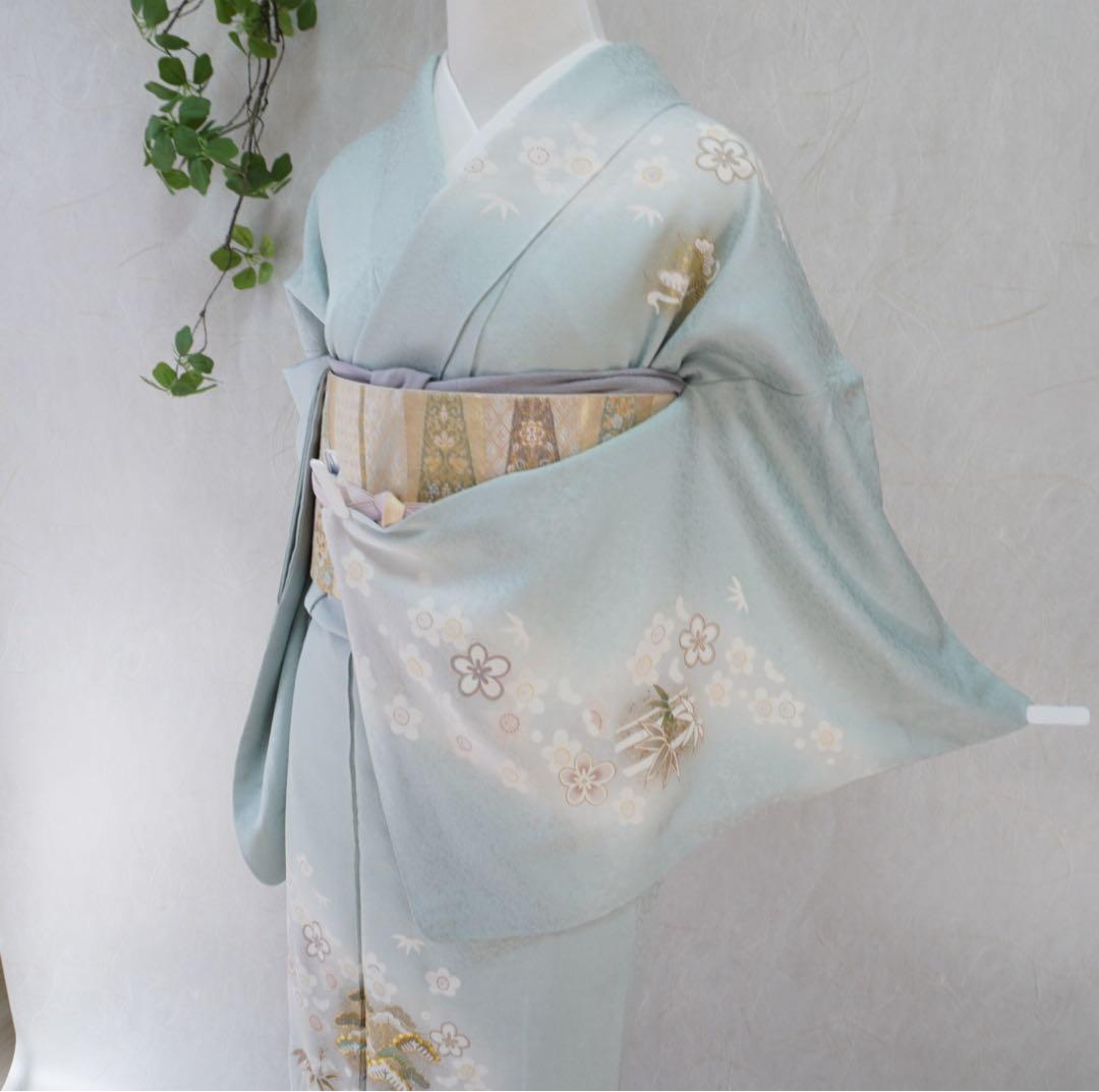 訪問着フルセット　295▪︎ 正絹　卒業式　入学式　お宮参り　七五三　披露宴