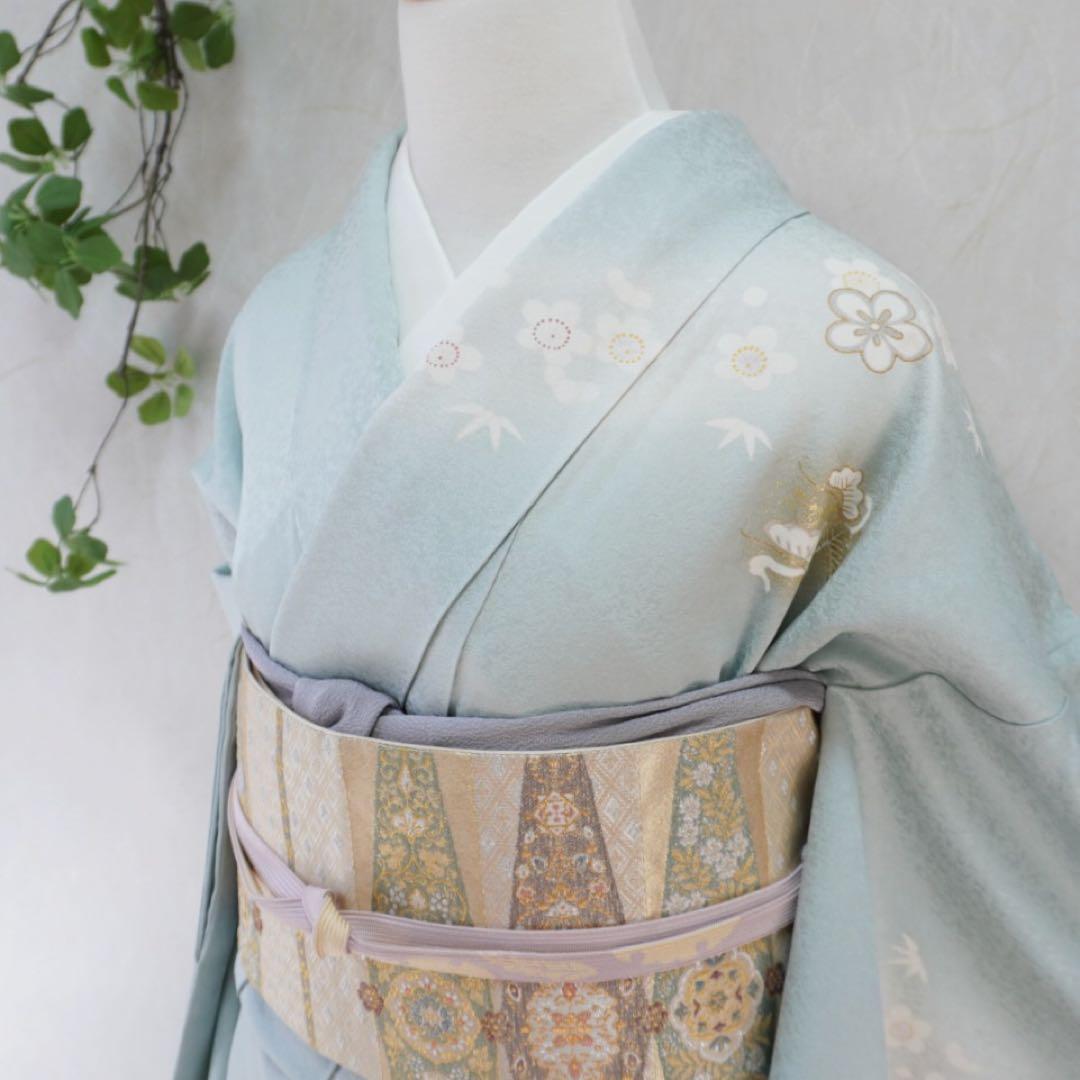 訪問着フルセット　295▪︎ 正絹　卒業式　入学式　お宮参り　七五三　披露宴