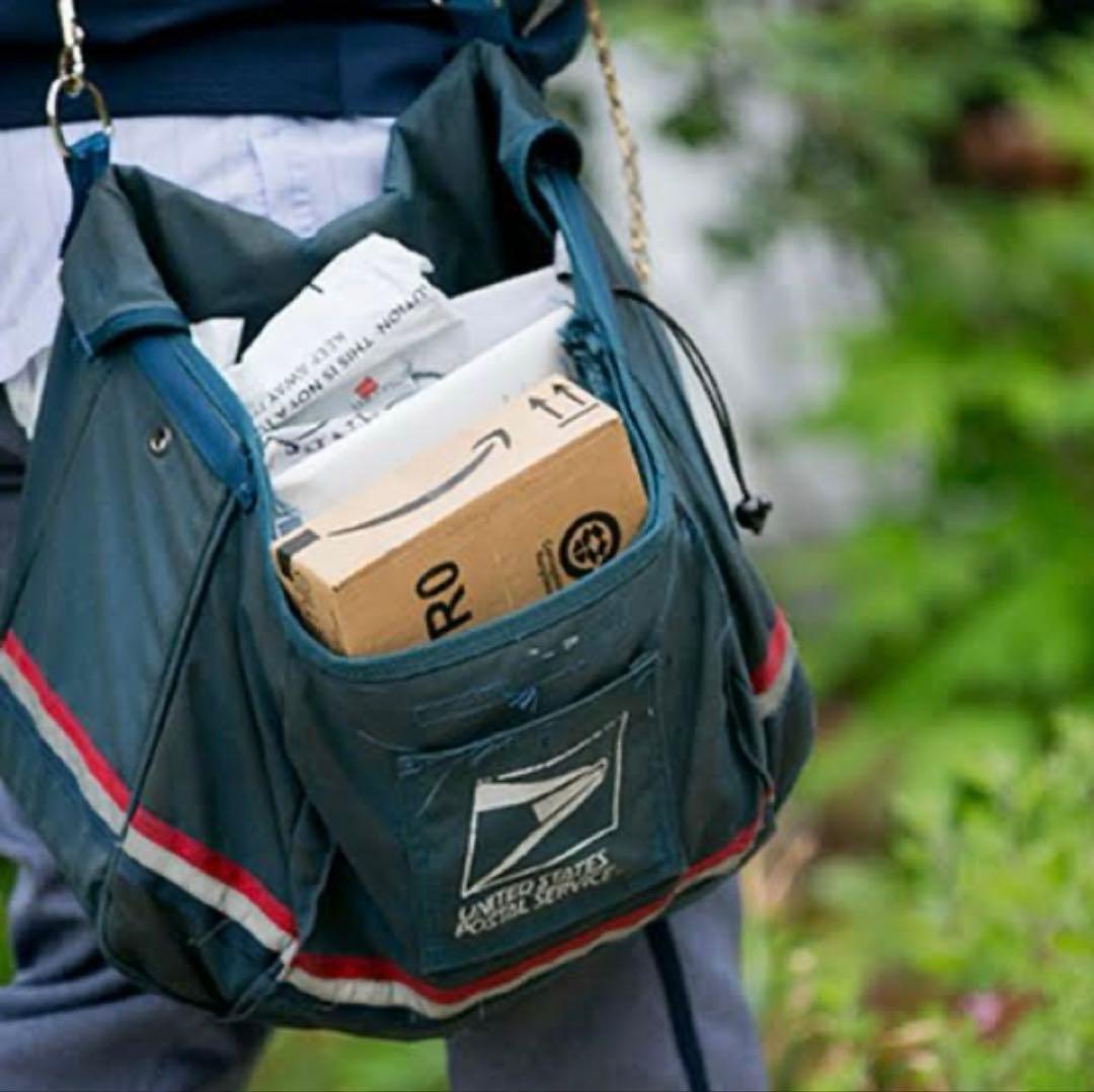 USPS 米国郵便公式配達用 メッセンジャーバッグ ナイロン製 リフレクター付