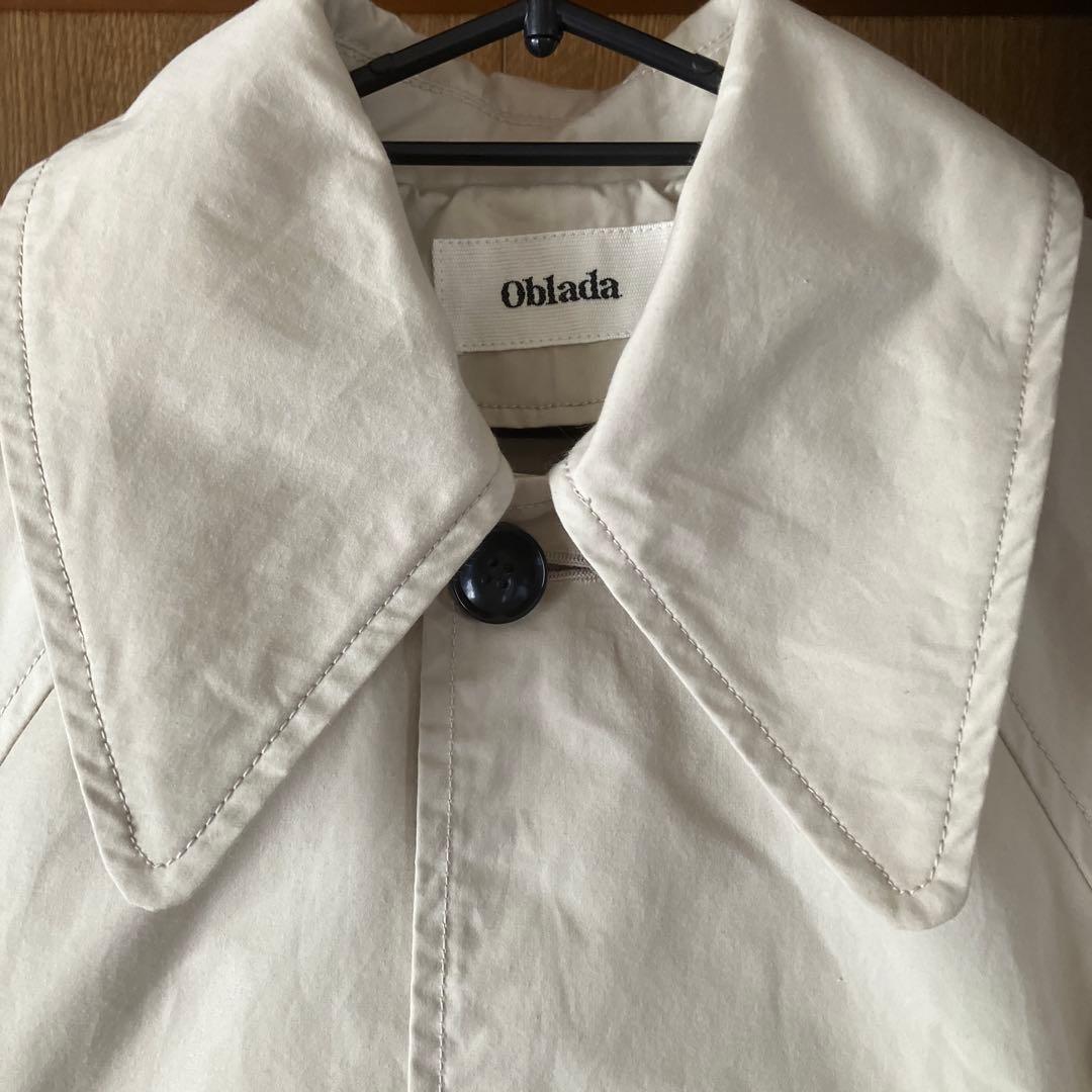 値下げします！Ｏblada オブラダアイボリー トレンチコート ブレイクコート