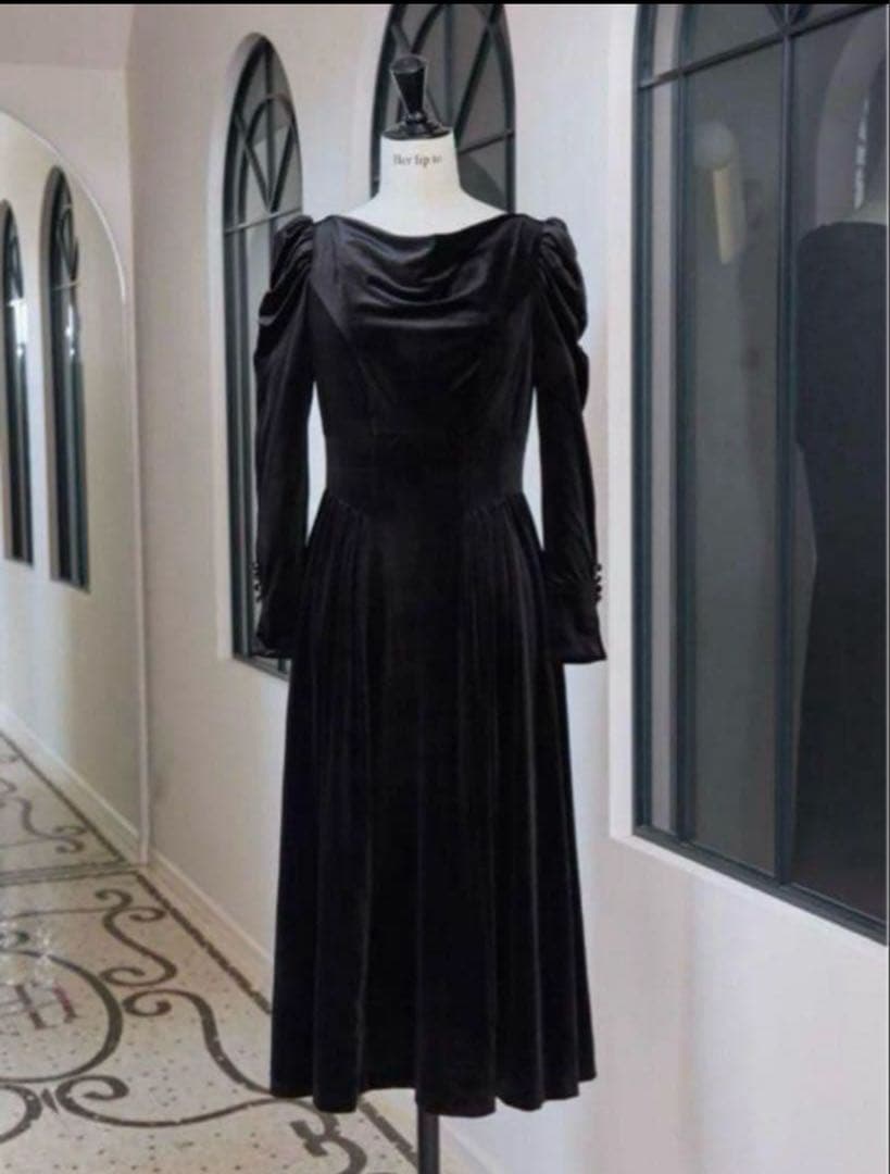 ワンピース herlipto Majestic Velour Dress M