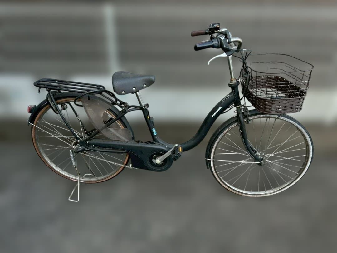 即決 楽ちんパナソニック 電動アシスト自転車 充電池付き　中古動作品直引き　名古