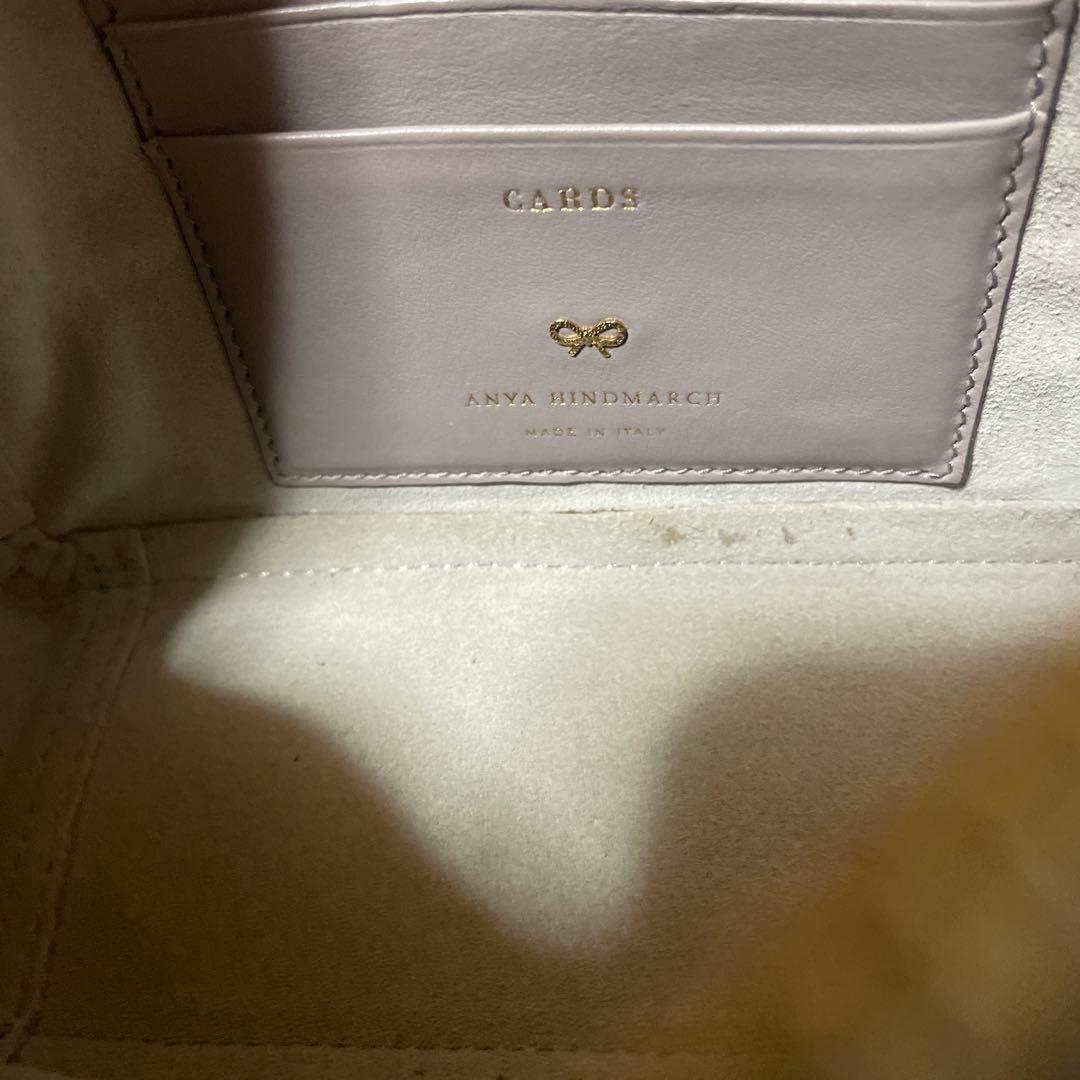 極美品　アニヤハインドマーチ　ショルダーバッグ　目玉焼き　グレージュ　ファー