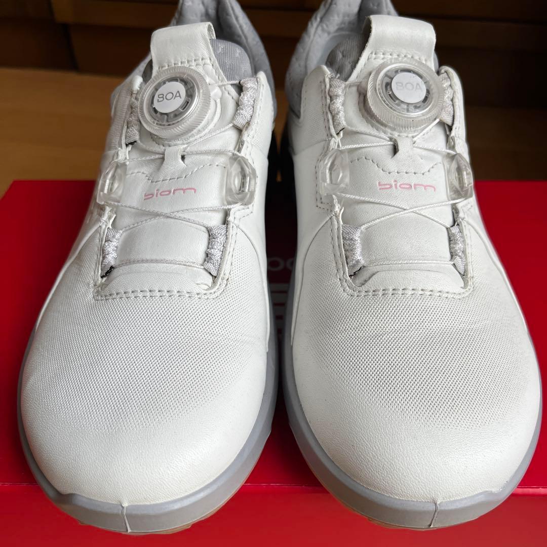 美品☆ECCO BIOM HYBRID4 BOA ゴルフシューズ　37