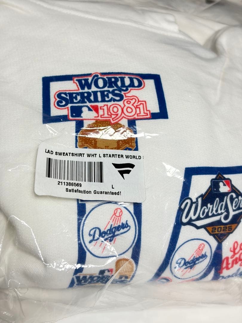 【100%正規品】Lロサンゼルス・ドジャースStarterスターター25WS優勝