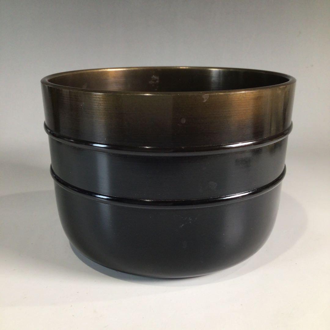 Ｐ３２１　皆具　『金谷浄雲造』『唐銅』『利休形』『水指　建水　蓋置　杓立』　共箱